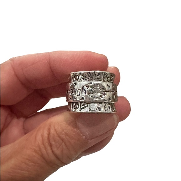 Sterling Silver I Am Enough Dandelion Ring - Picture 3 of 5